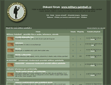 Tablet Screenshot of forum.military-paintball.cz